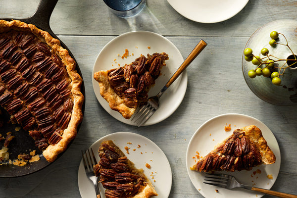 Bourbon Pecan Skillet Pie