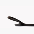 Close-up of the handle where it meets the rim on a Field round cast iron griddle thumbnail